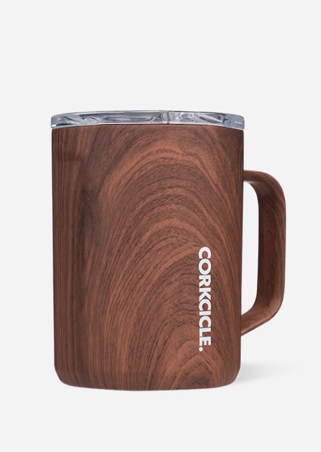 Corkcicle 16 OZ Origins Coffee Mug Walnut Wood