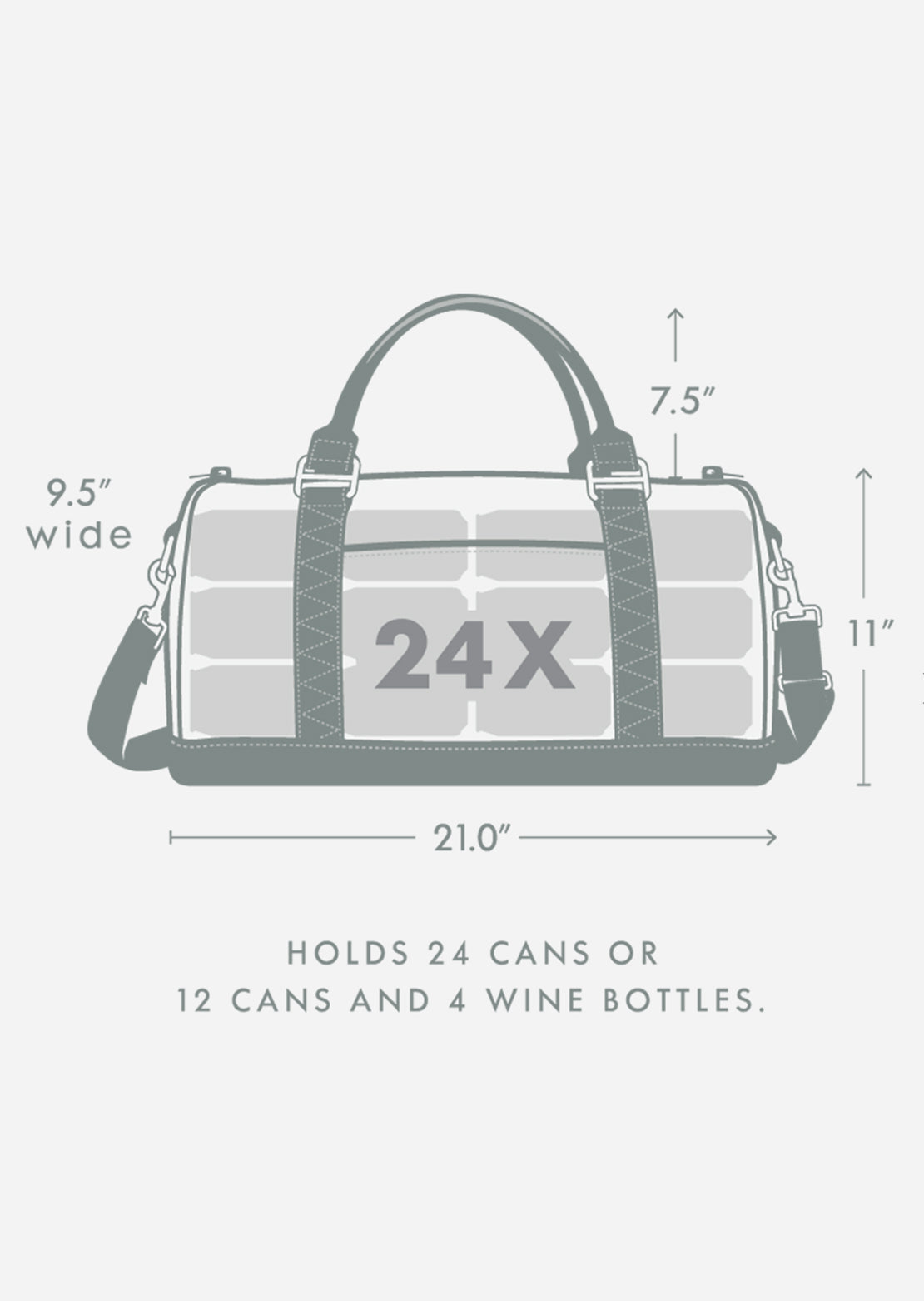 Corkcicle Ivanhoe 24 Duffle Cooler Bag Olive