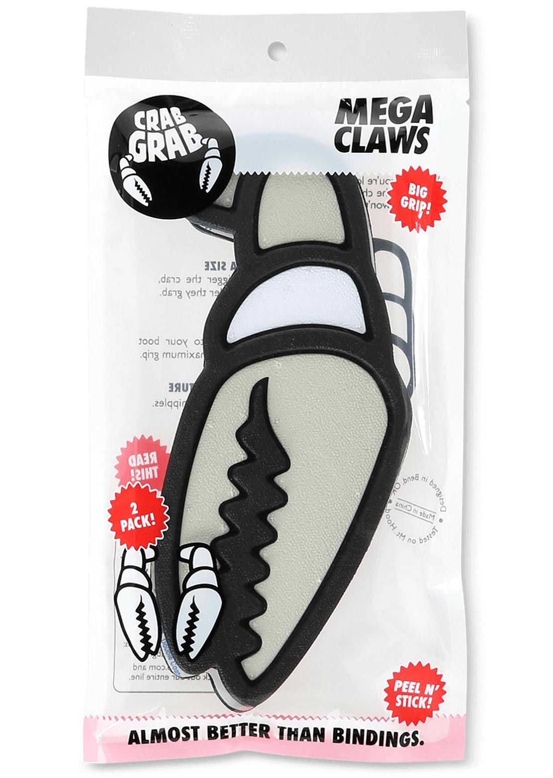 Crab Grab Mega Claws Traction Stomp Pad Grey