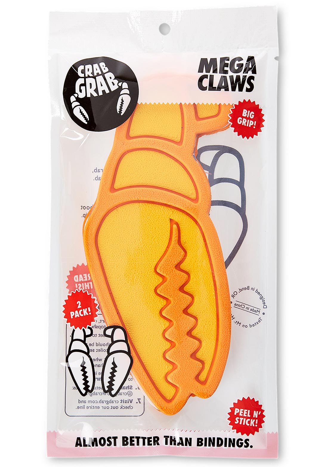 Crab Grab Mega Claws Traction Stomp Pad Orange Juice