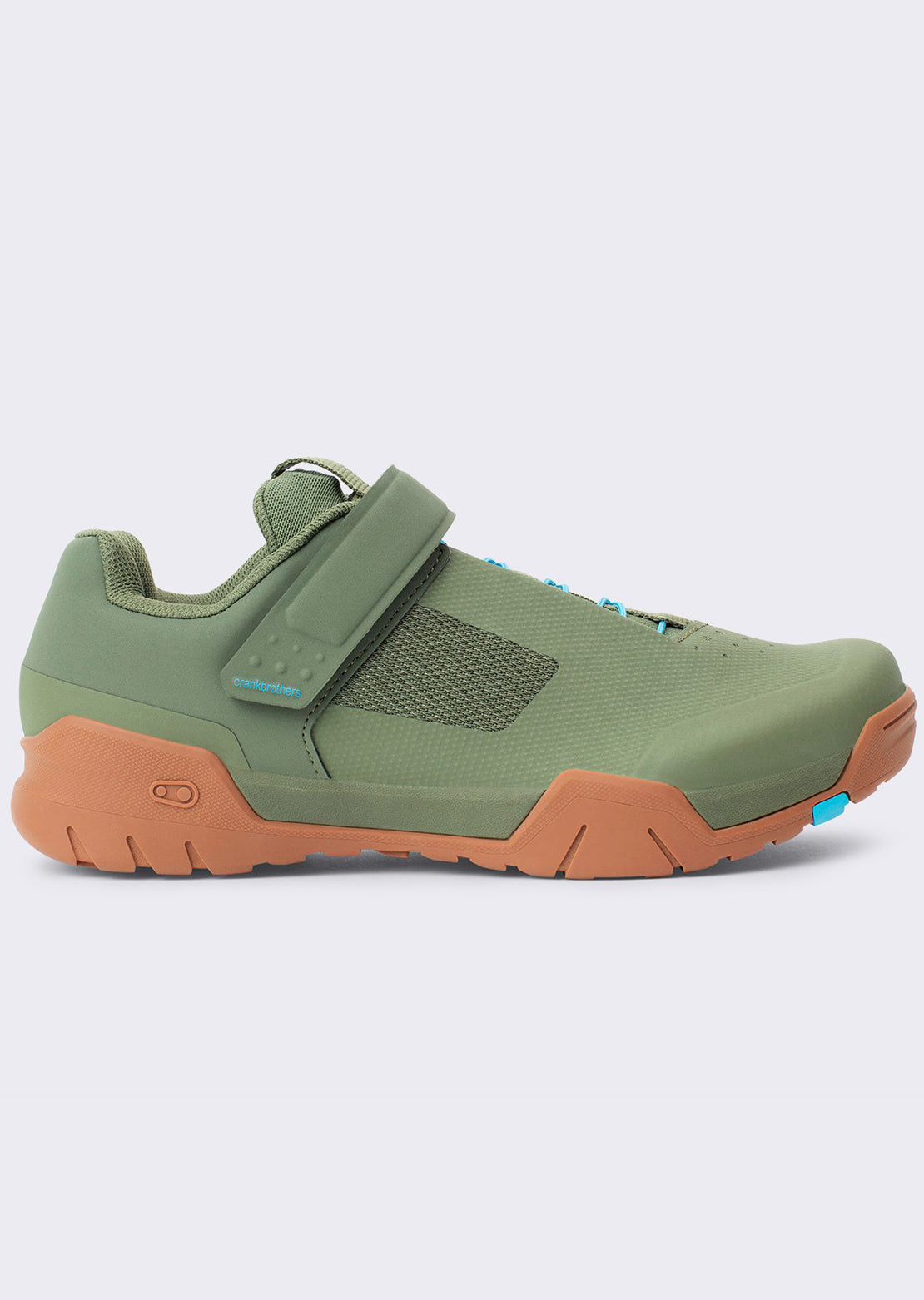 Crank Brothers Mallet E Speedlace Clip Mountain Bike Shoes Green/Blue/Gum MES05443A