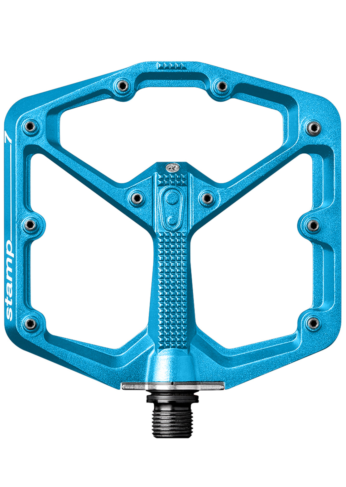 Crank Brothers Stamp 7 Large Mountain Bike Pedals Electric Blue