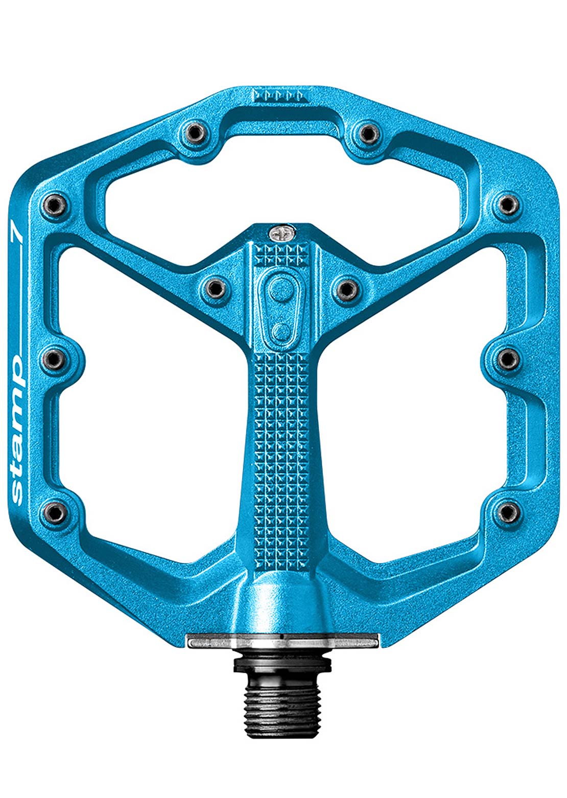 Crank Brothers Stamp 7 Small Mountain Bike Pedals Electric Blue