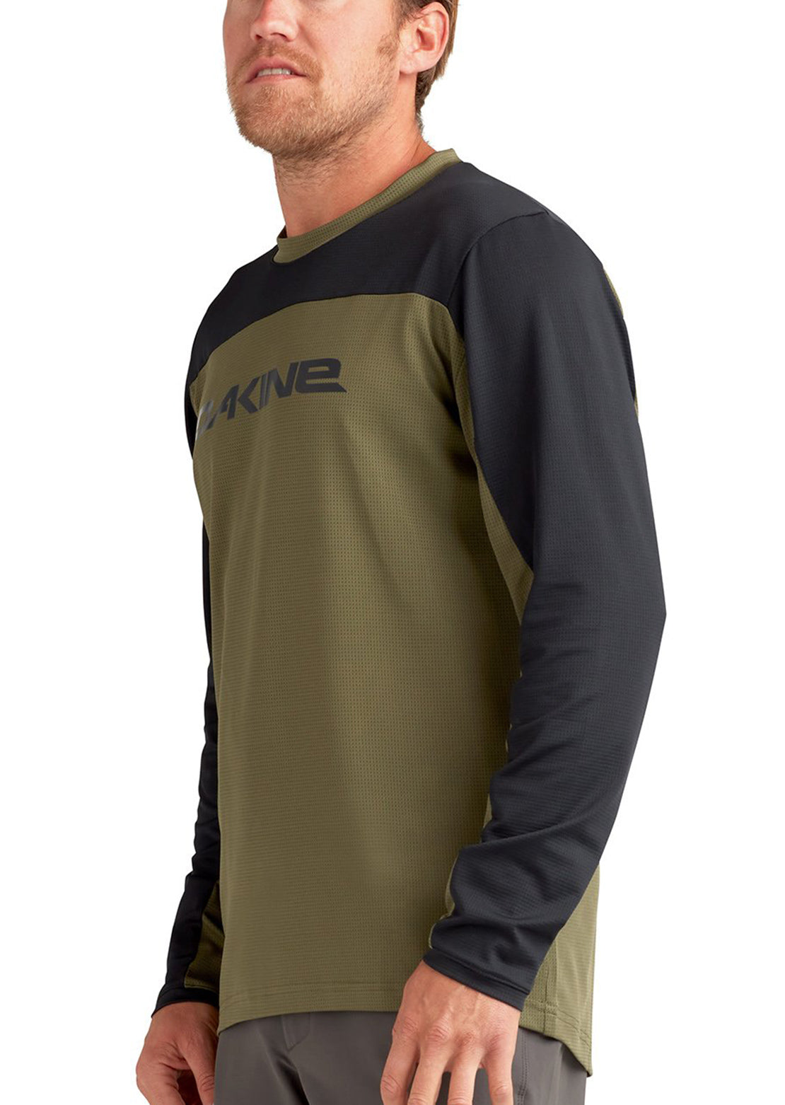Dakine Men&#39;s Syncline Longsleeve Bike Jersey Olive