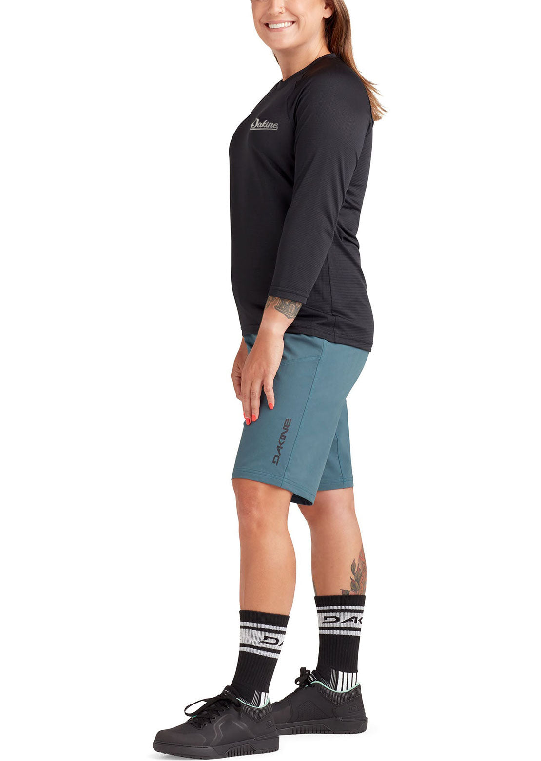 Dakine Women's Syncline 3/4 Bike Jersey Black