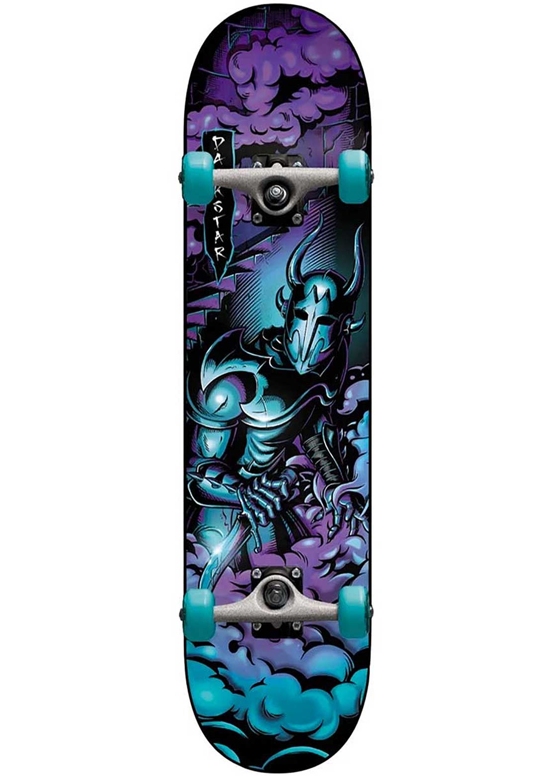 Darkstar Junior Inception Smoke Fp Complete Skateboard Aqua 7&quot;