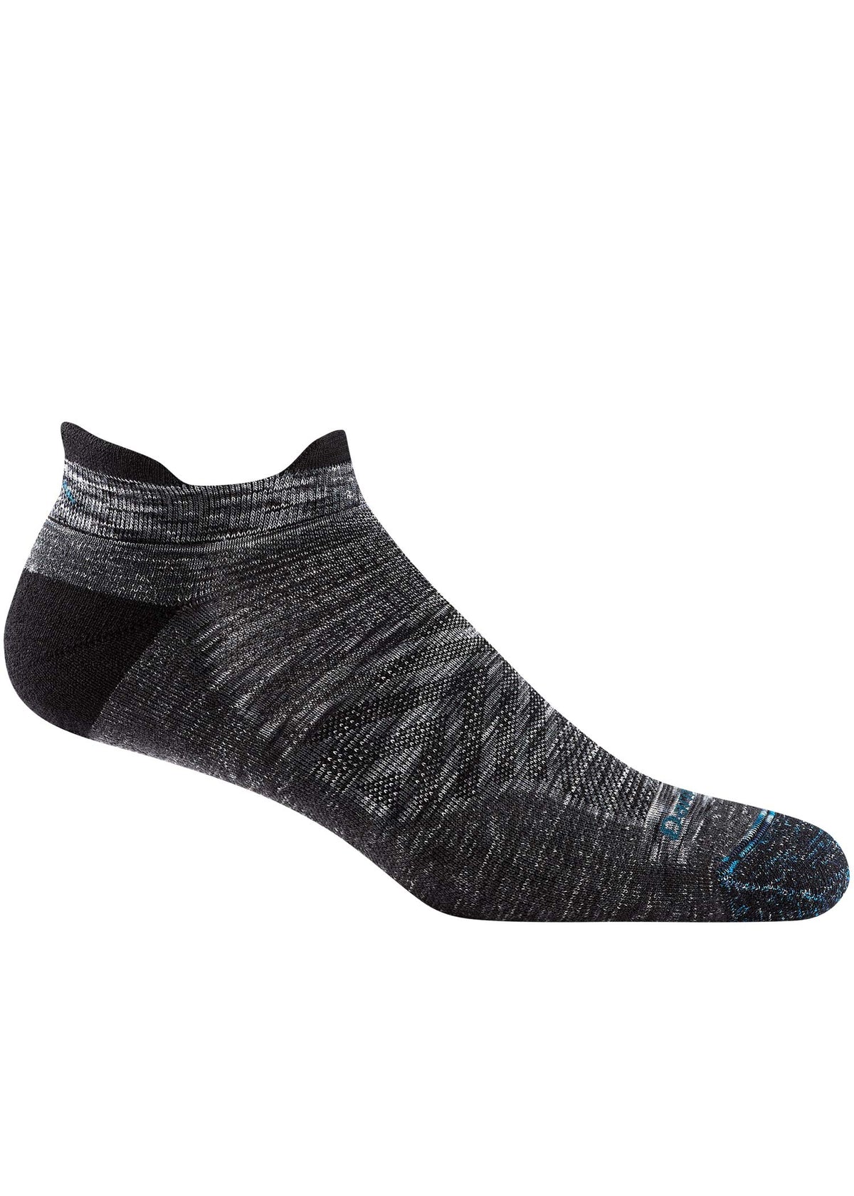 Darn Tough Men&#39;s Run No Show Tab Socks Space Gray