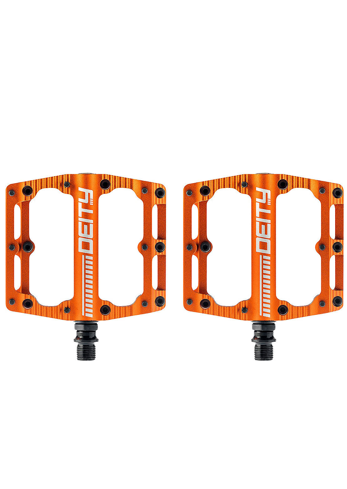 Deity Black Kat Platform Pedals - Pair Orange