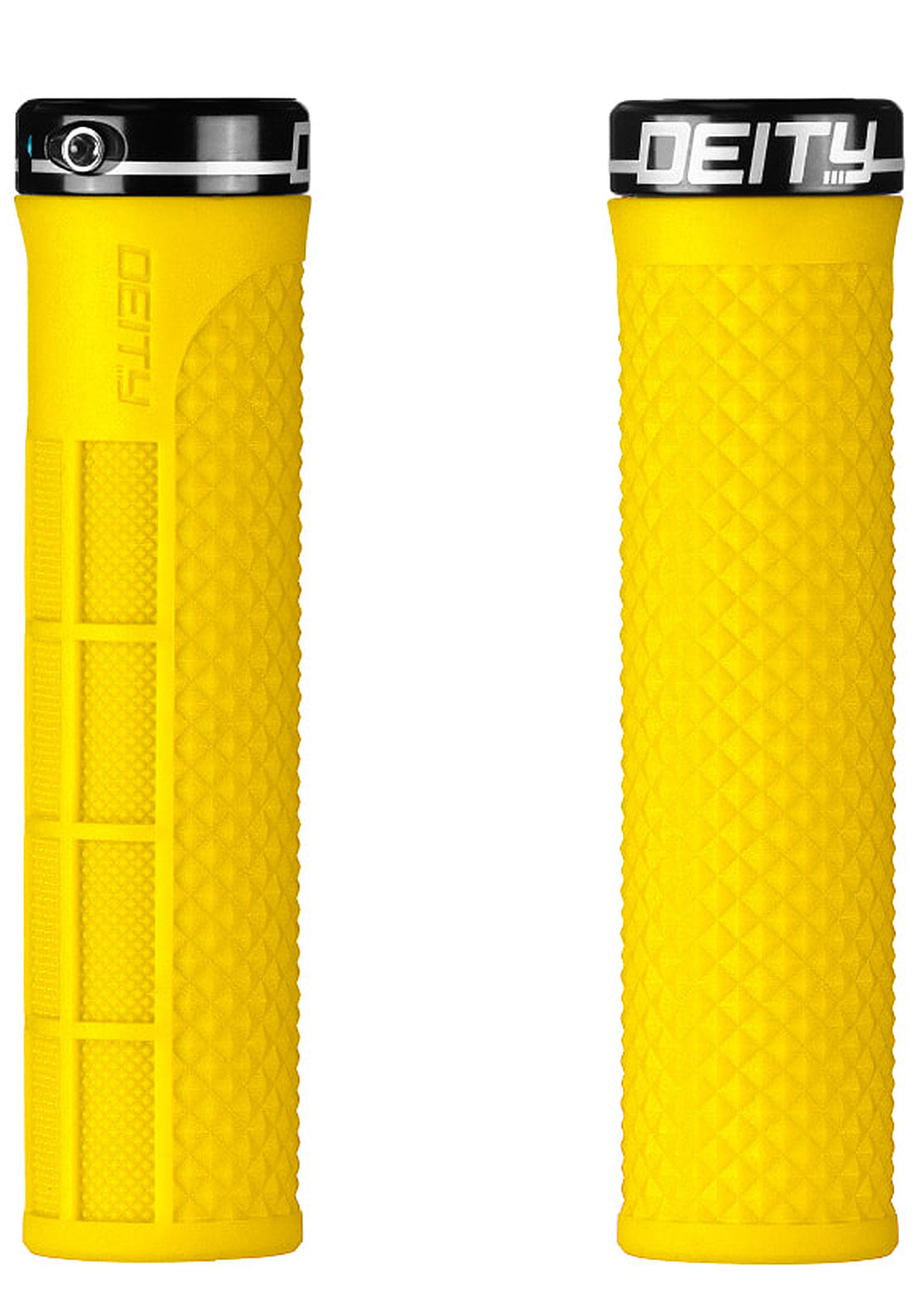 Deity LockJaw Grips - 132mm Yellow