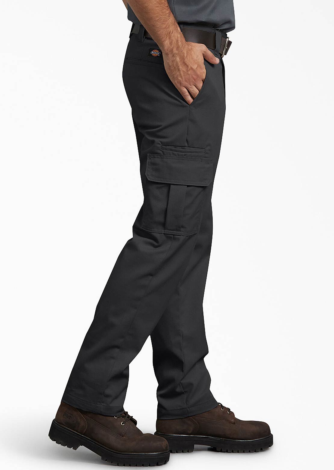 Dickies Men&#39;s Flex Twill Cargo Slim Straight Work Pants Black