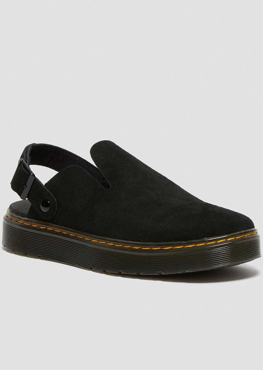 Dr. Martens Carlson EH Suede Sandals Black