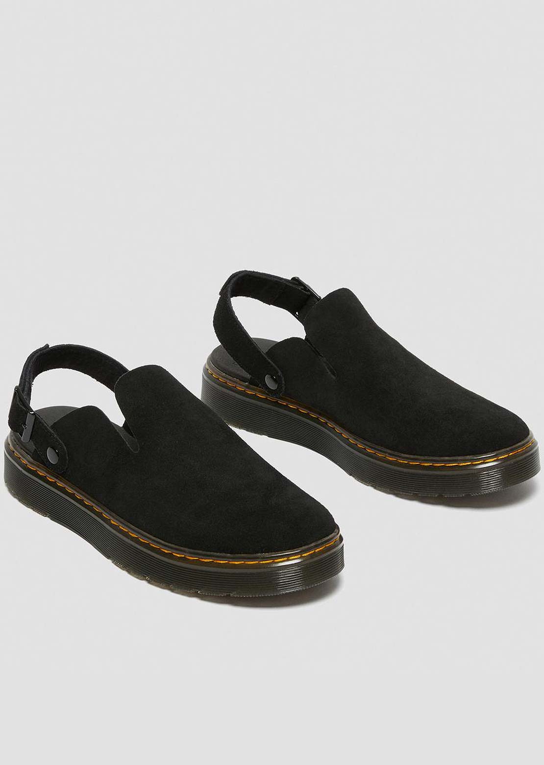 Dr. Martens Carlson EH Suede Sandals Black