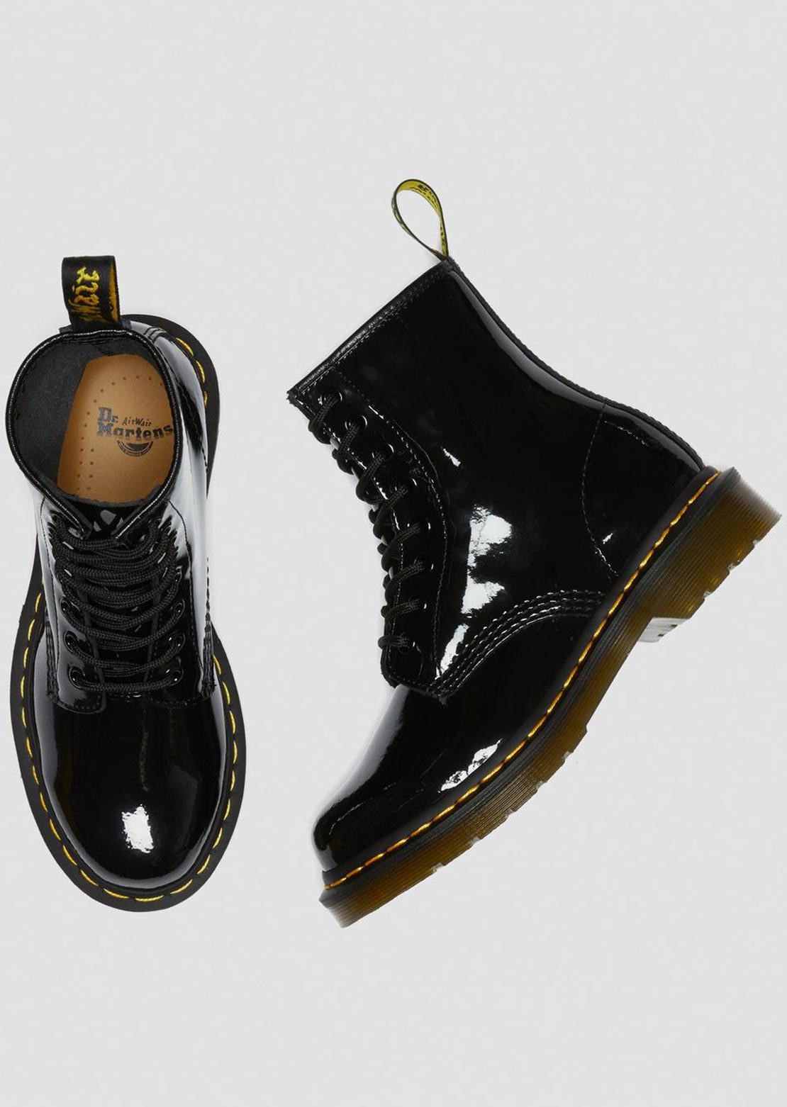 Dr.Martens Women’s 1460 Boots Patent Lamper Black
