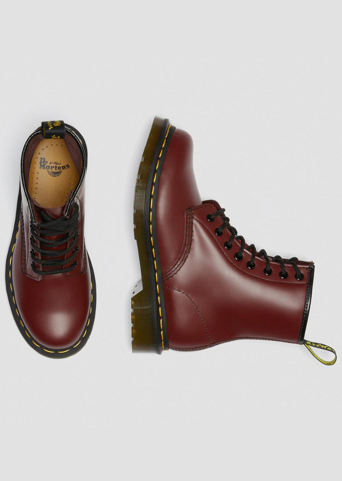 Dr.Martens Women&#39;s 1460 Boots Smooth Cherry Red