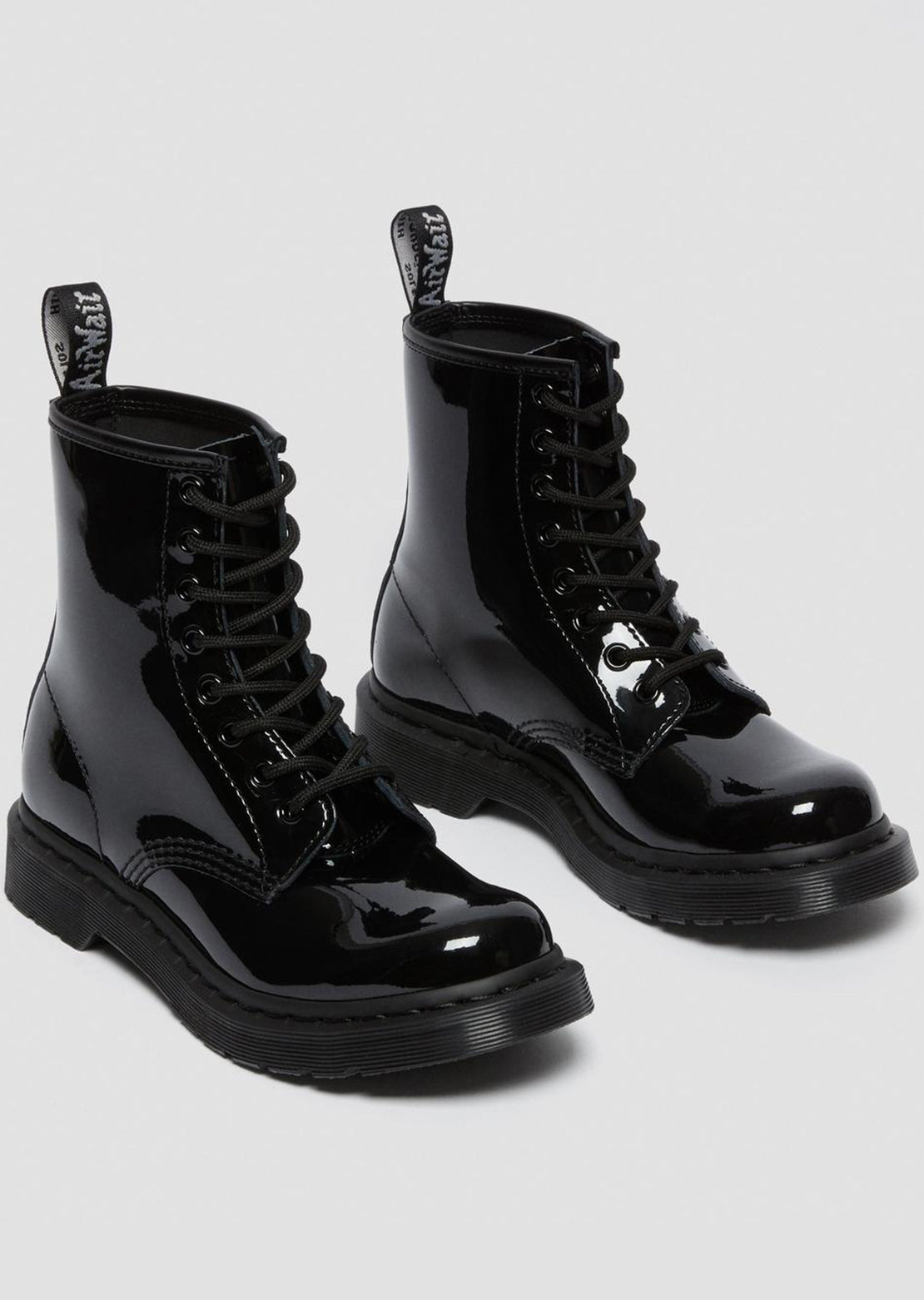 Dr.Martens Women&#39;s 1460 Mono Boots Patent Lamper Black