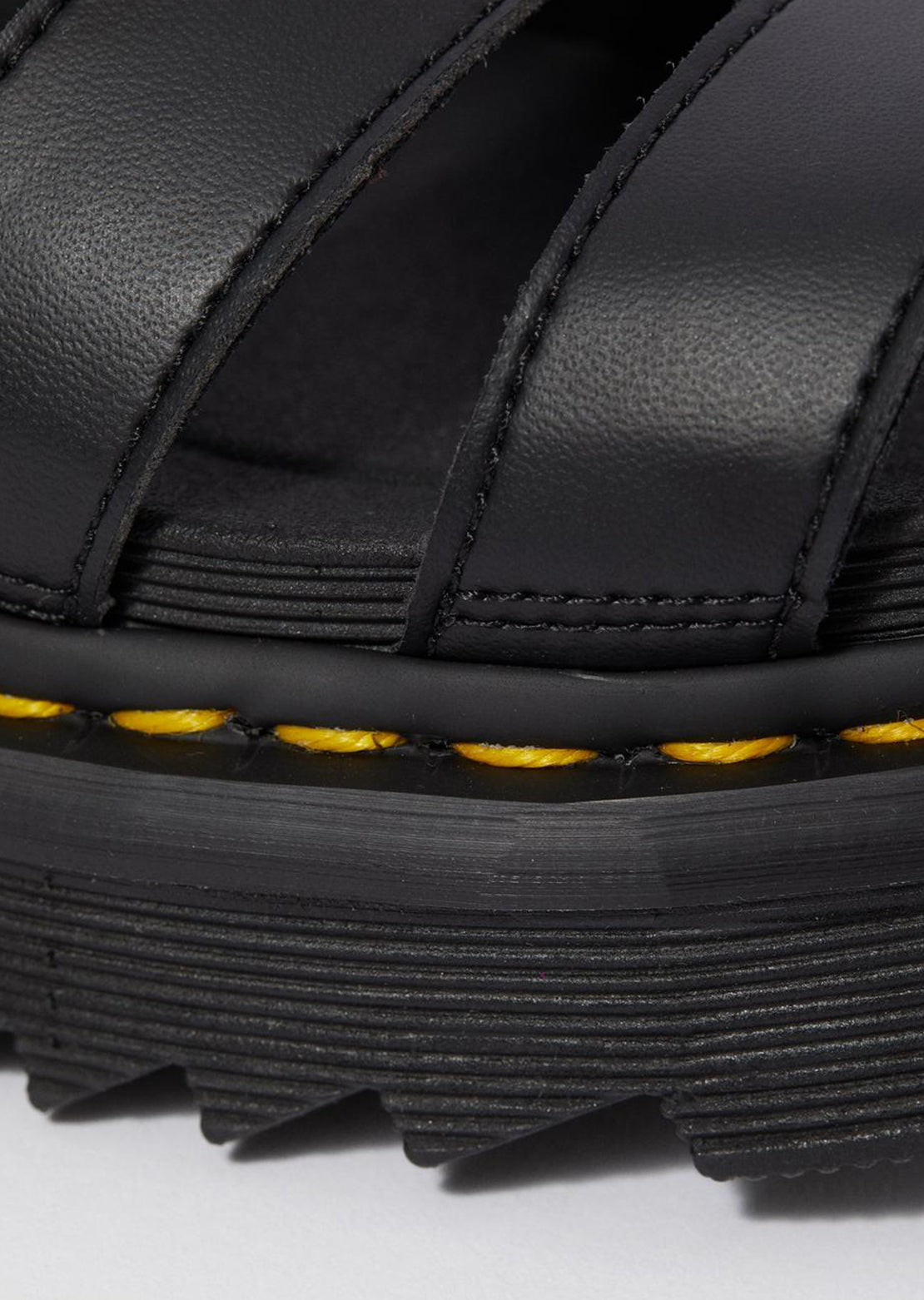 Dr.Martens Women&#39;s Vegan Blaire Sandals Felix Rub Off Black
