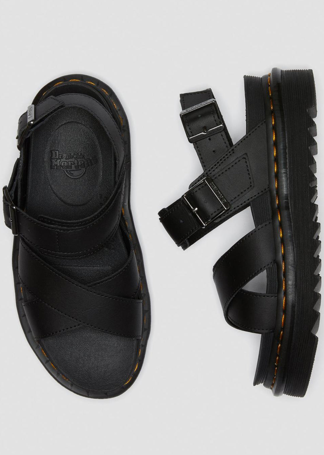 Dr.Martens Women&#39;s Voss II Sandals Hydro Black