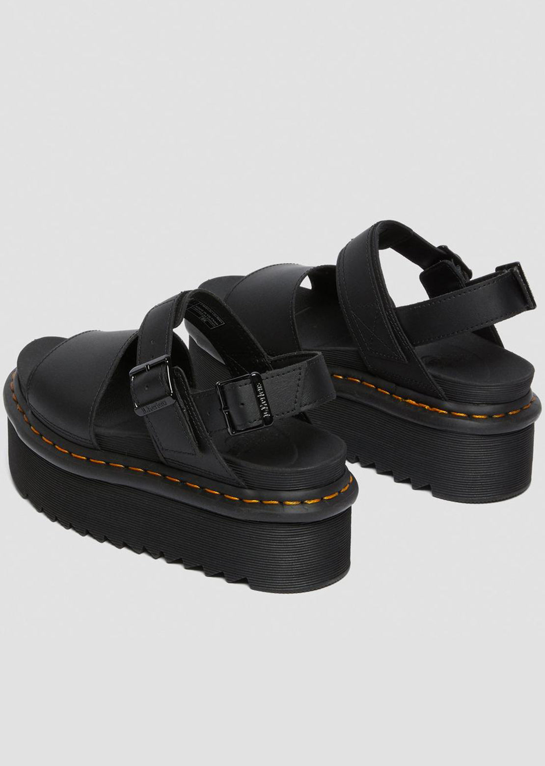 Dr.Martens Women&#39;s Voss Quad Sandals Hydro Black