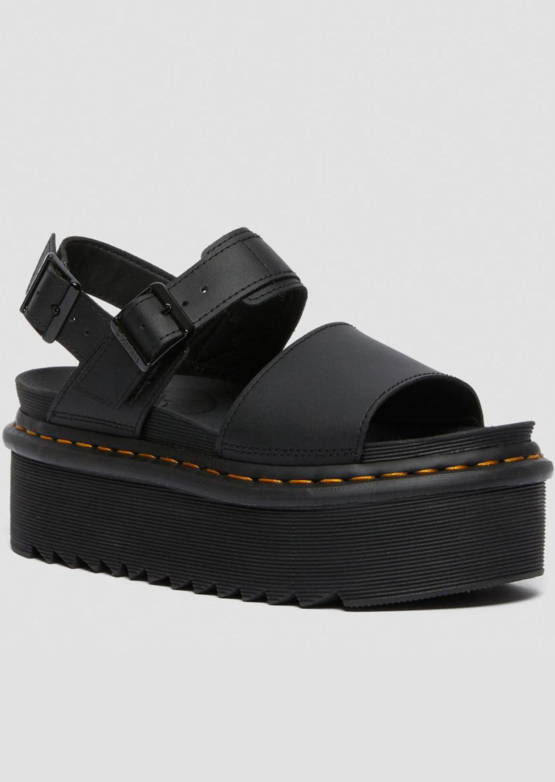Dr.Martens Women&#39;s Voss Quad Sandals Hydro Black