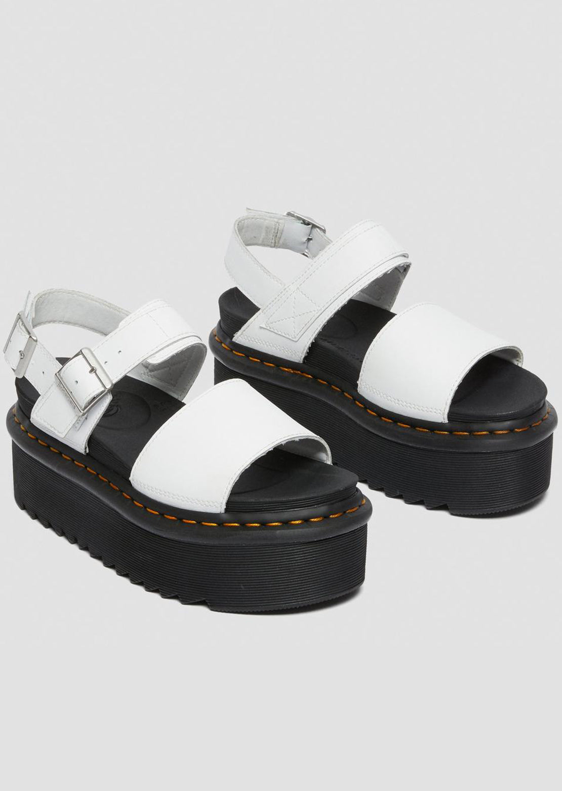 Dr.Martens Women&#39;s Voss Quad Sandals Hydro White