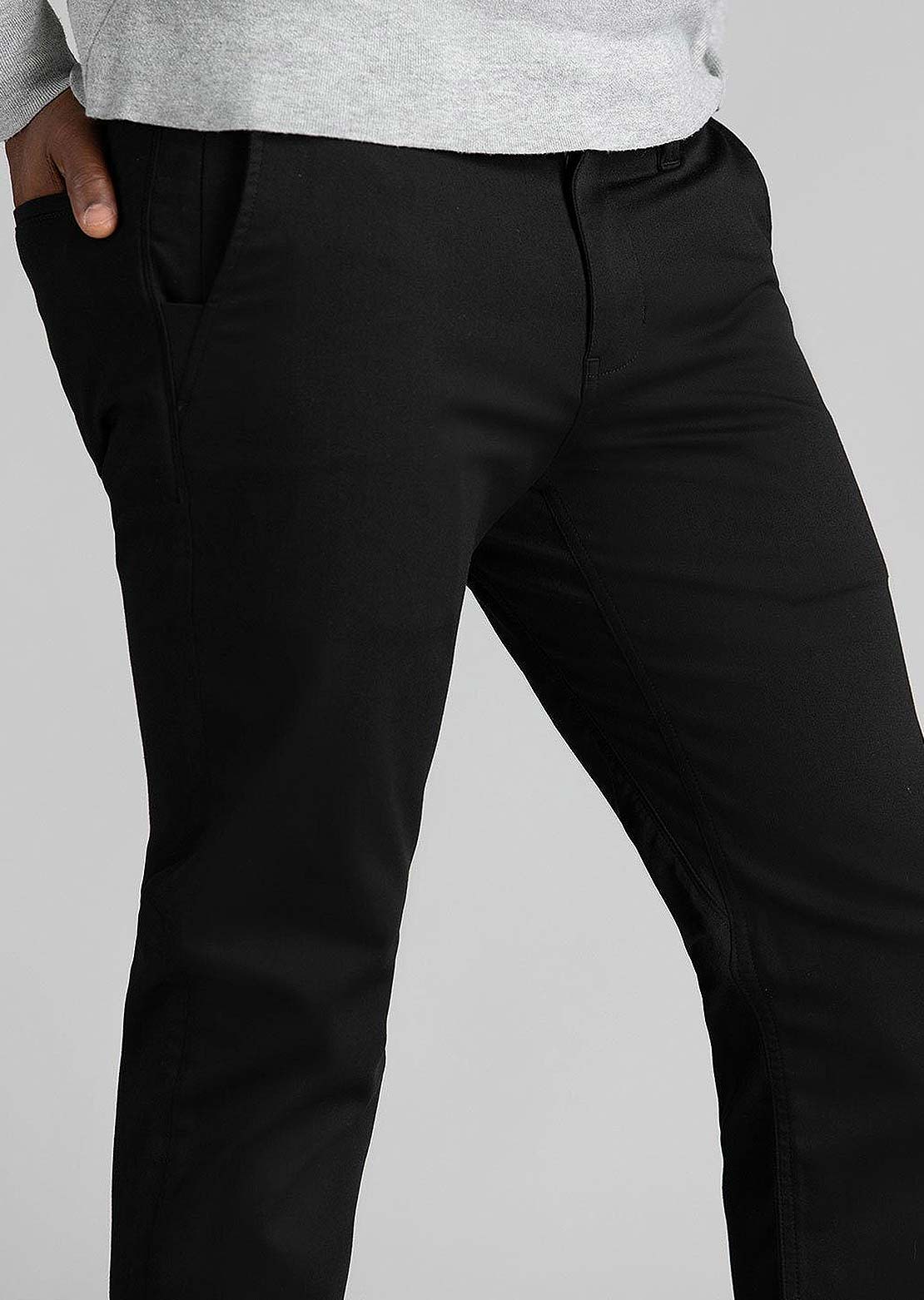 DUER Men&#39;s Smart Stretch Slim Trousers Black