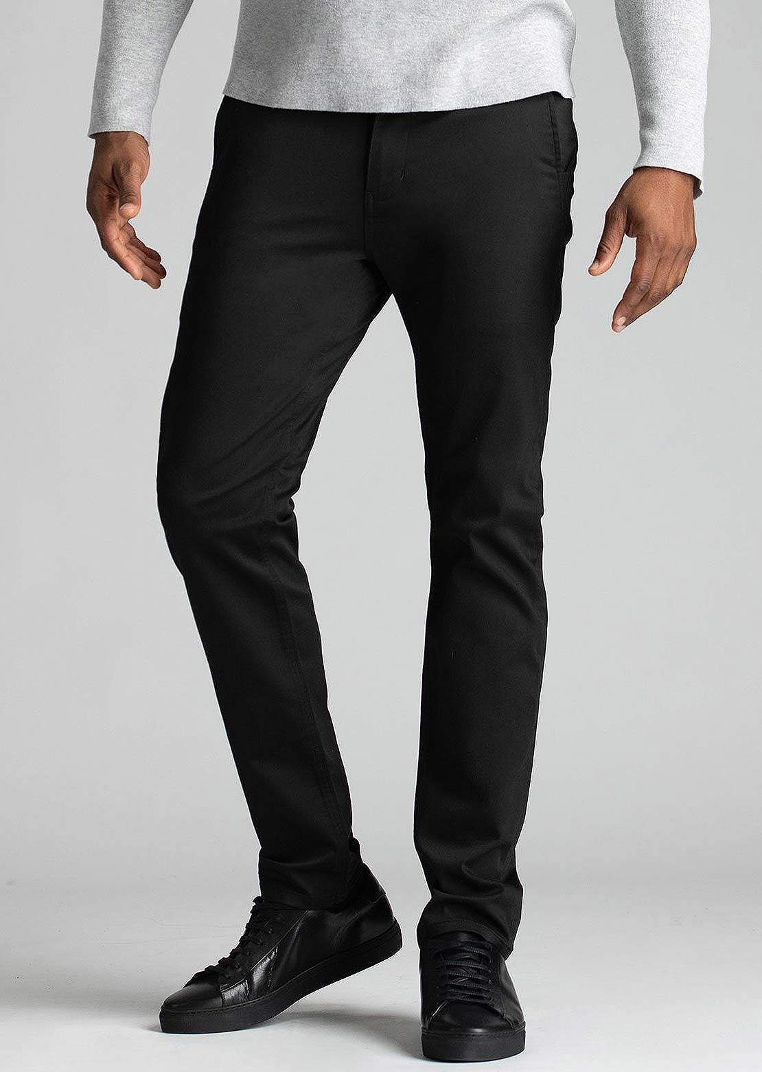 DUER Men&#39;s Smart Stretch Slim Trousers Black