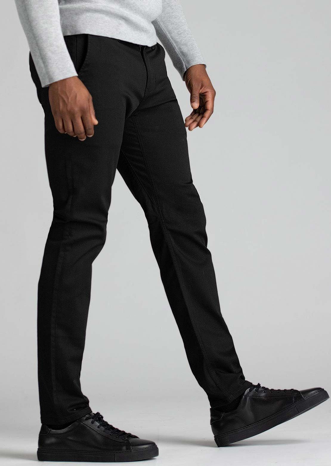 DUER Men&#39;s Smart Stretch Slim Trousers Black