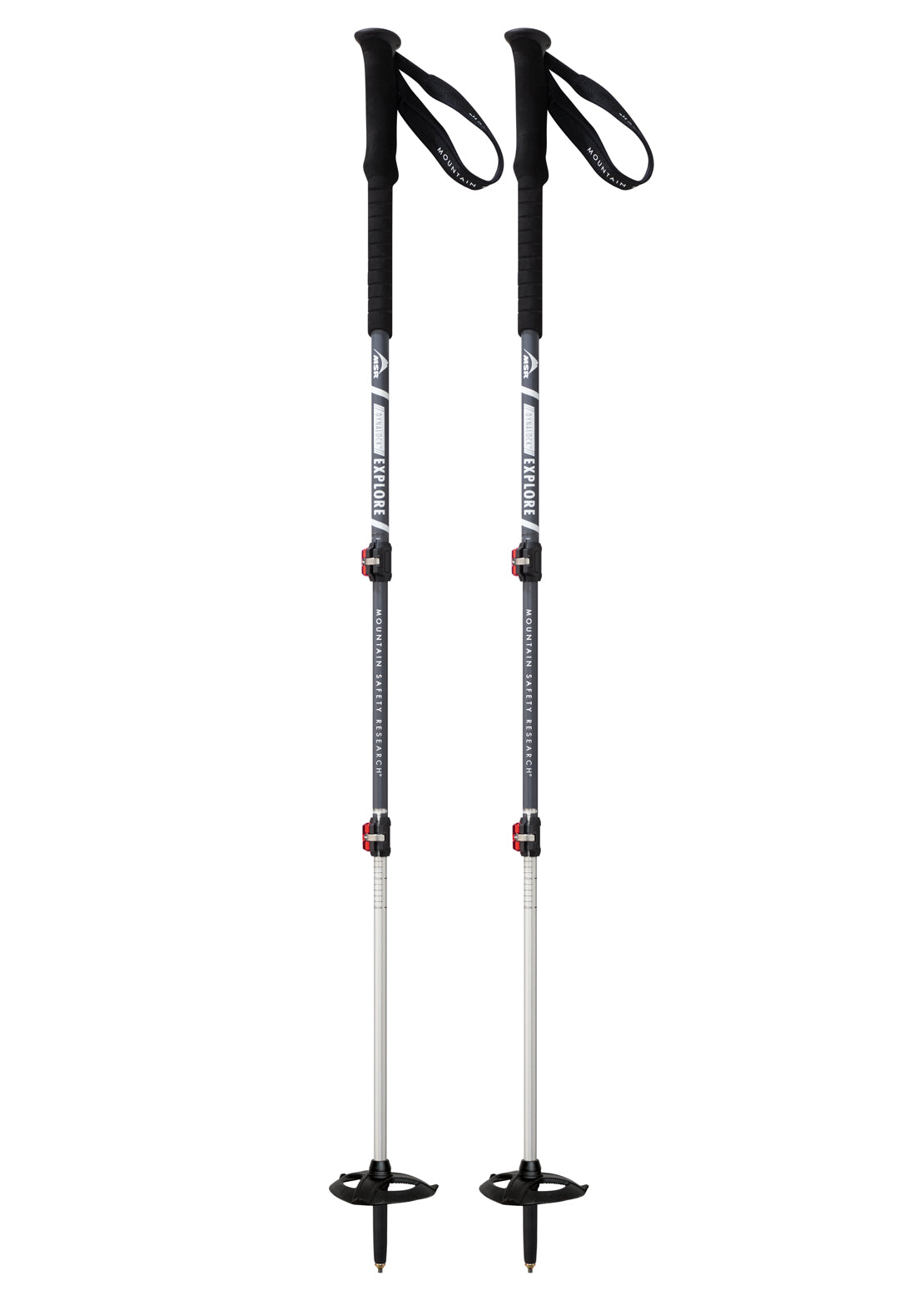MSR DynaLock Explore Backcountry Poles - 140 cm Black/Silver
