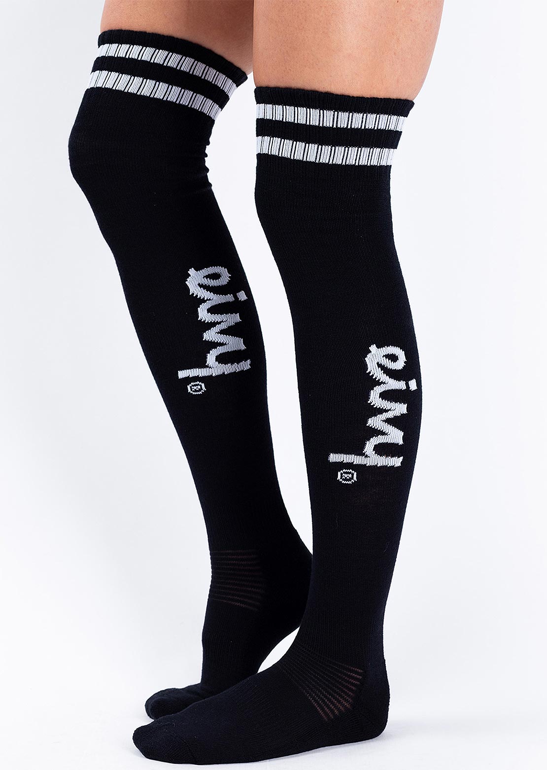 Eivy Women&#39;s Cheerleader High Wool Winter Socks Black