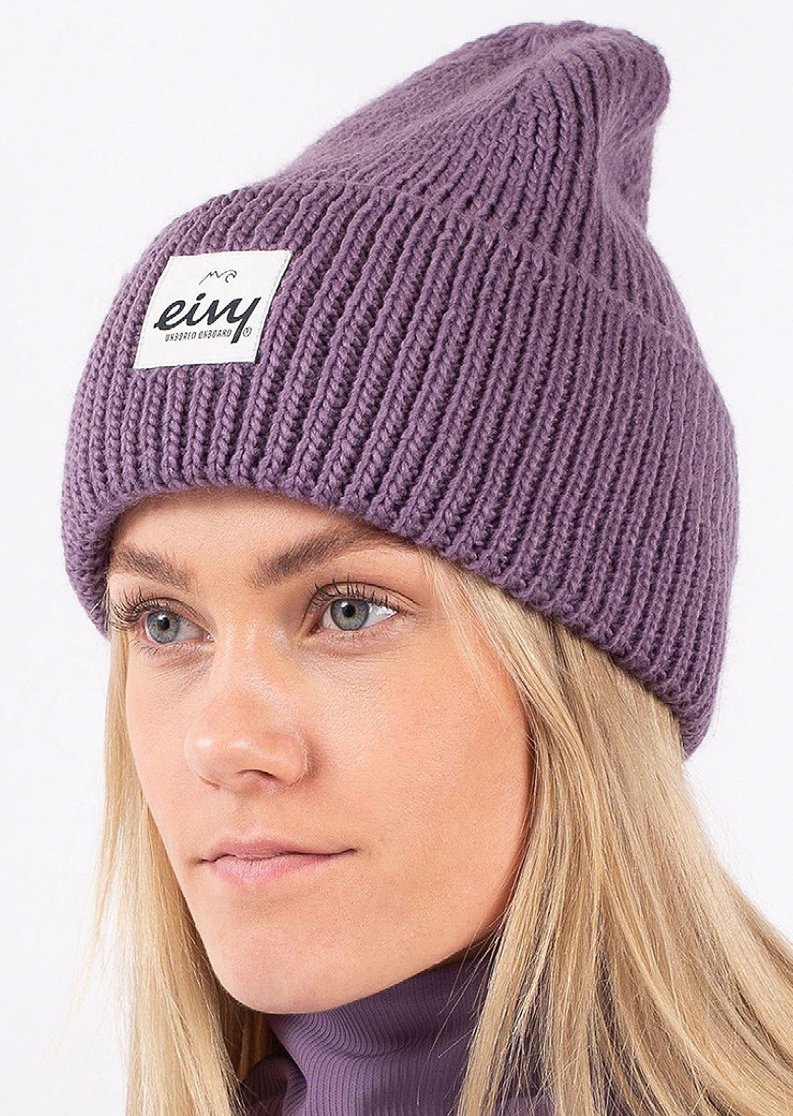 Eivy Women's Easter Rib Wool Beanie Deep Purple