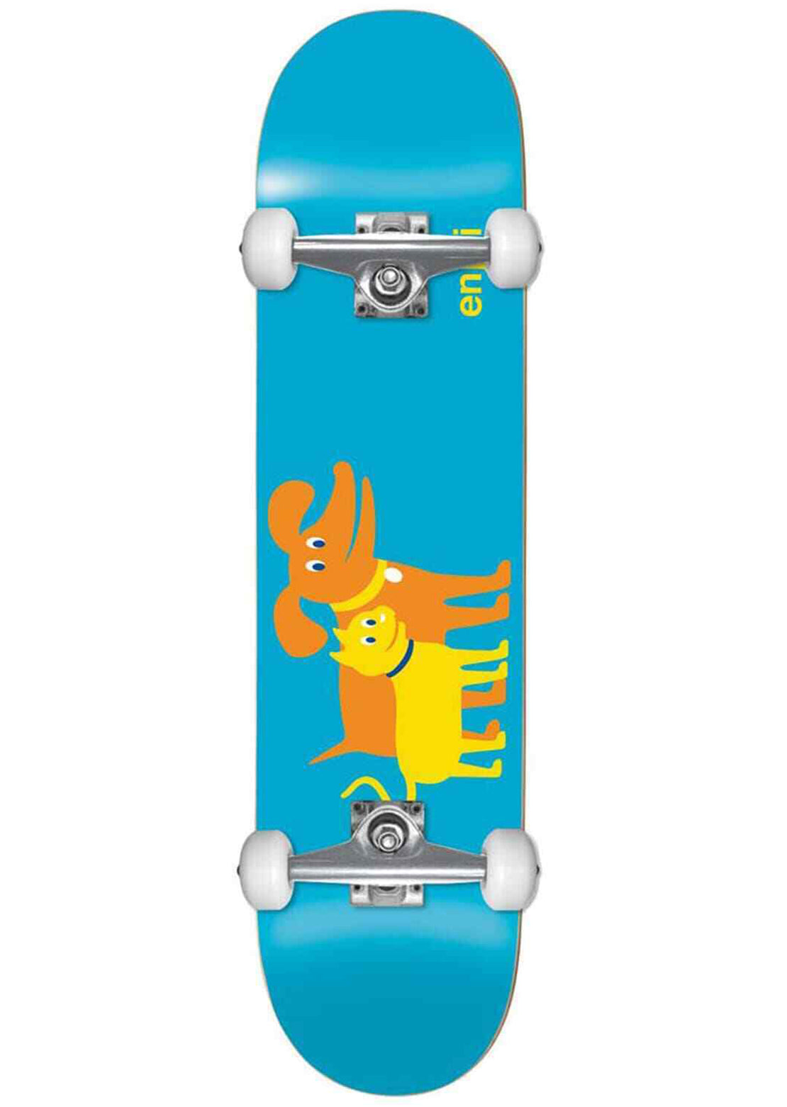 Enjoi Junior Cat &amp; Dog FP Complete Skateboard - 7&quot; Blue