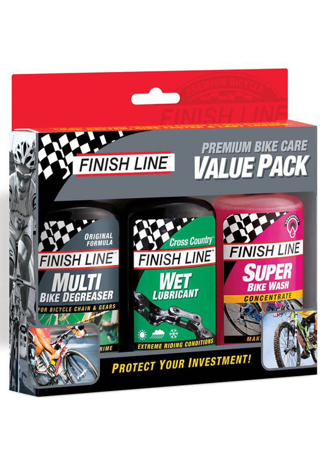 Finish Line Value Pack 4 oz Eco/Wet/Wash