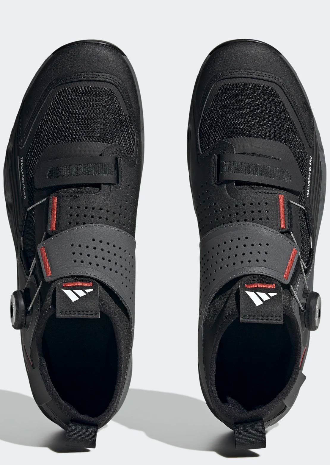 Five Ten Men's 5.10 Trailcross Pro Clip-In Mountain Bike Shoes Grey Five/Core Black/Red