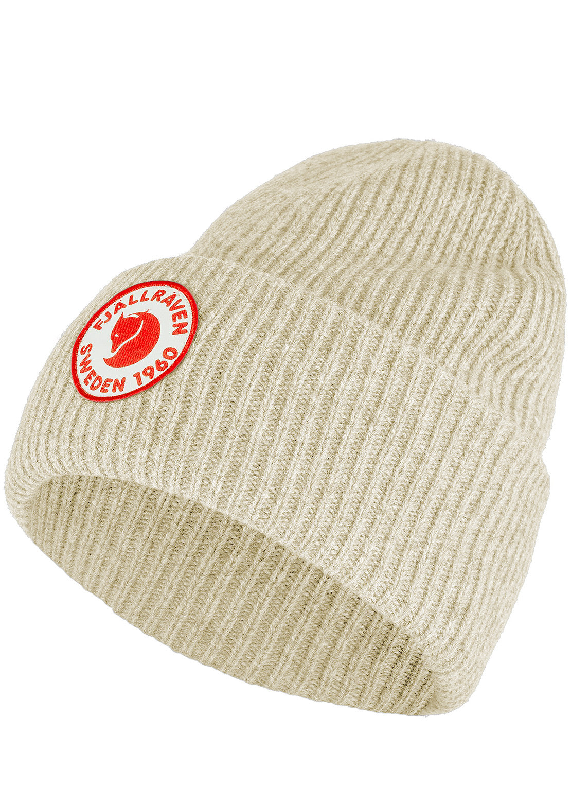 Fjallraven 1960 Logo Beanie Chalk White