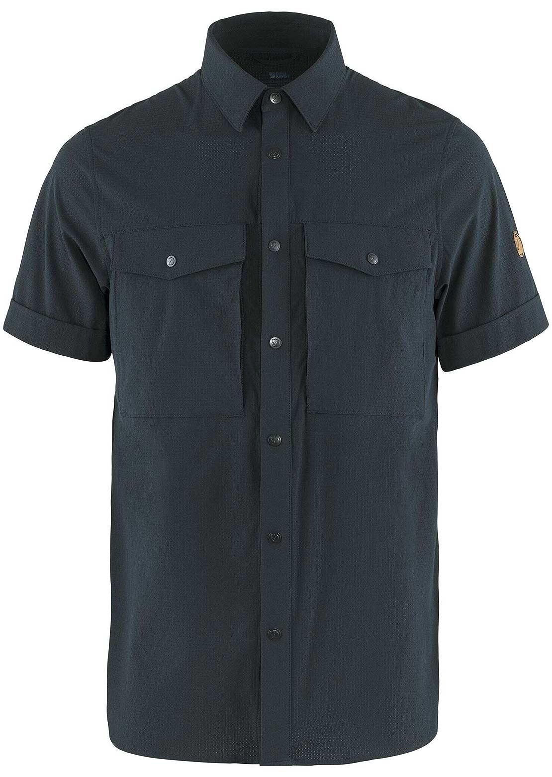 Fjallraven Men's Abisko Trekking Button Up Shirt Dark Navy