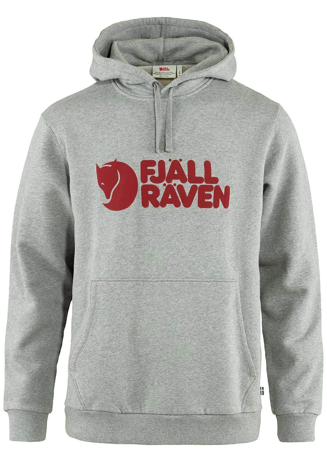 Fjallraven Men's Logo Hood Grey Melange