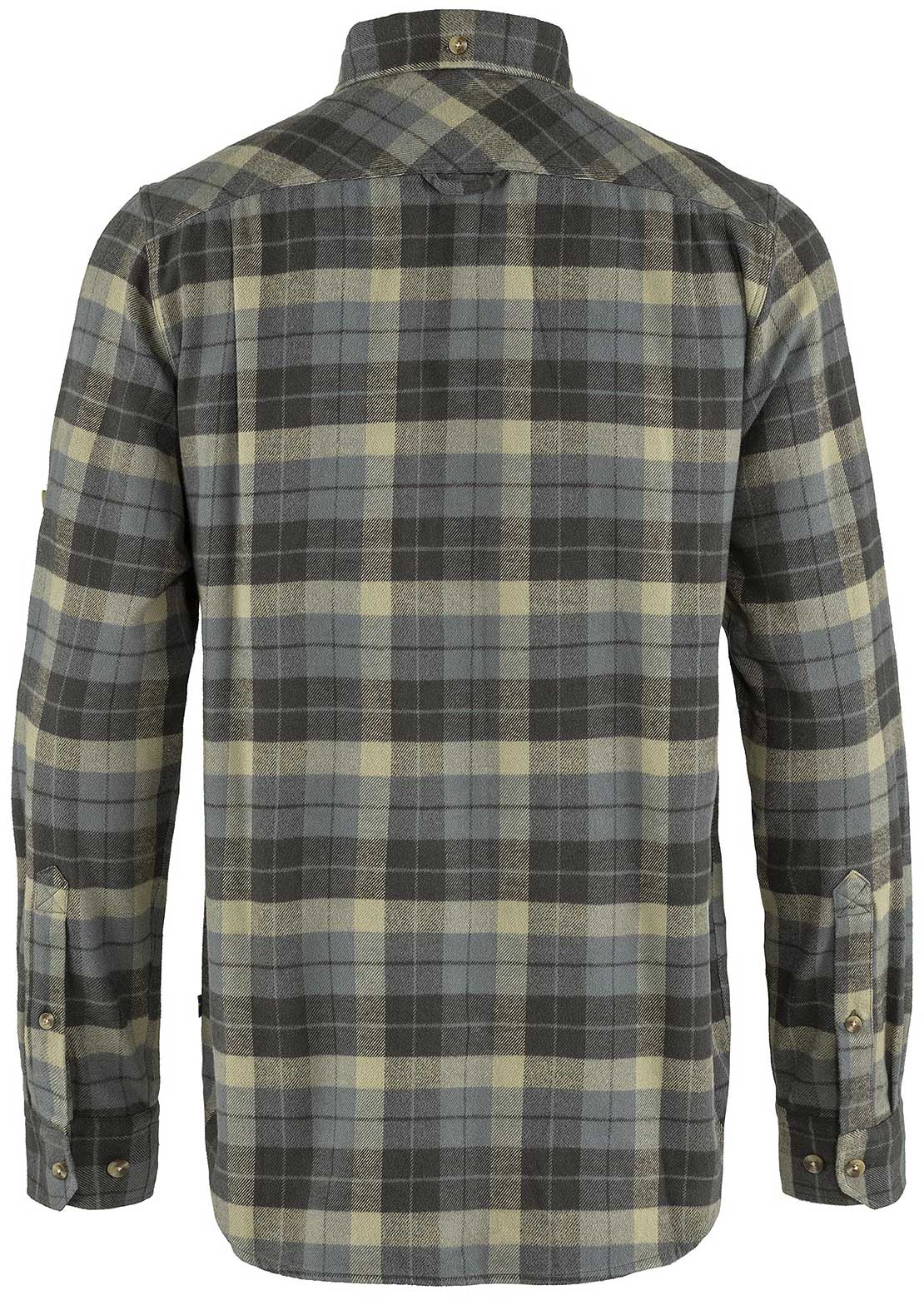 Fjallraven Men&#39;s Singi Heavy Flannel Longsleeve Shirt Super Grey/Stone Grey