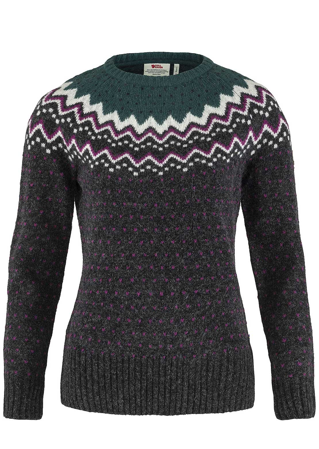 Fjallraven Women&#39;s Ovik Knit Sweater Arctic Green