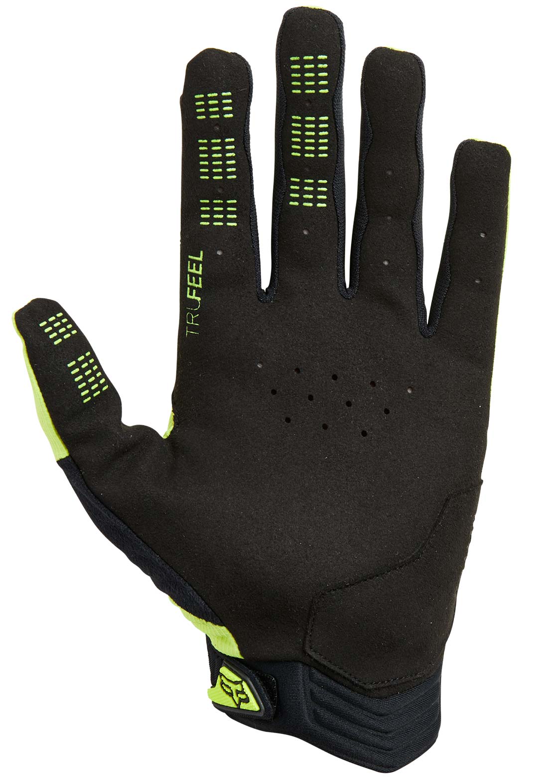 Fox Junior Defend Mountain Bike Gloves Fluorescent Yellow