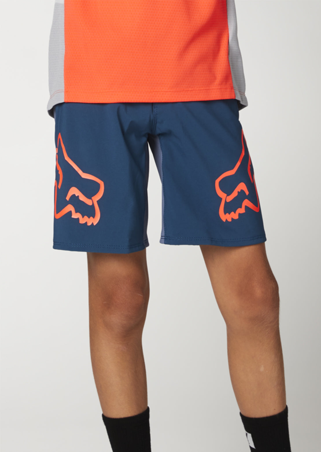 Fox Junior Defend Mountain Bike Shorts Dark Indigo