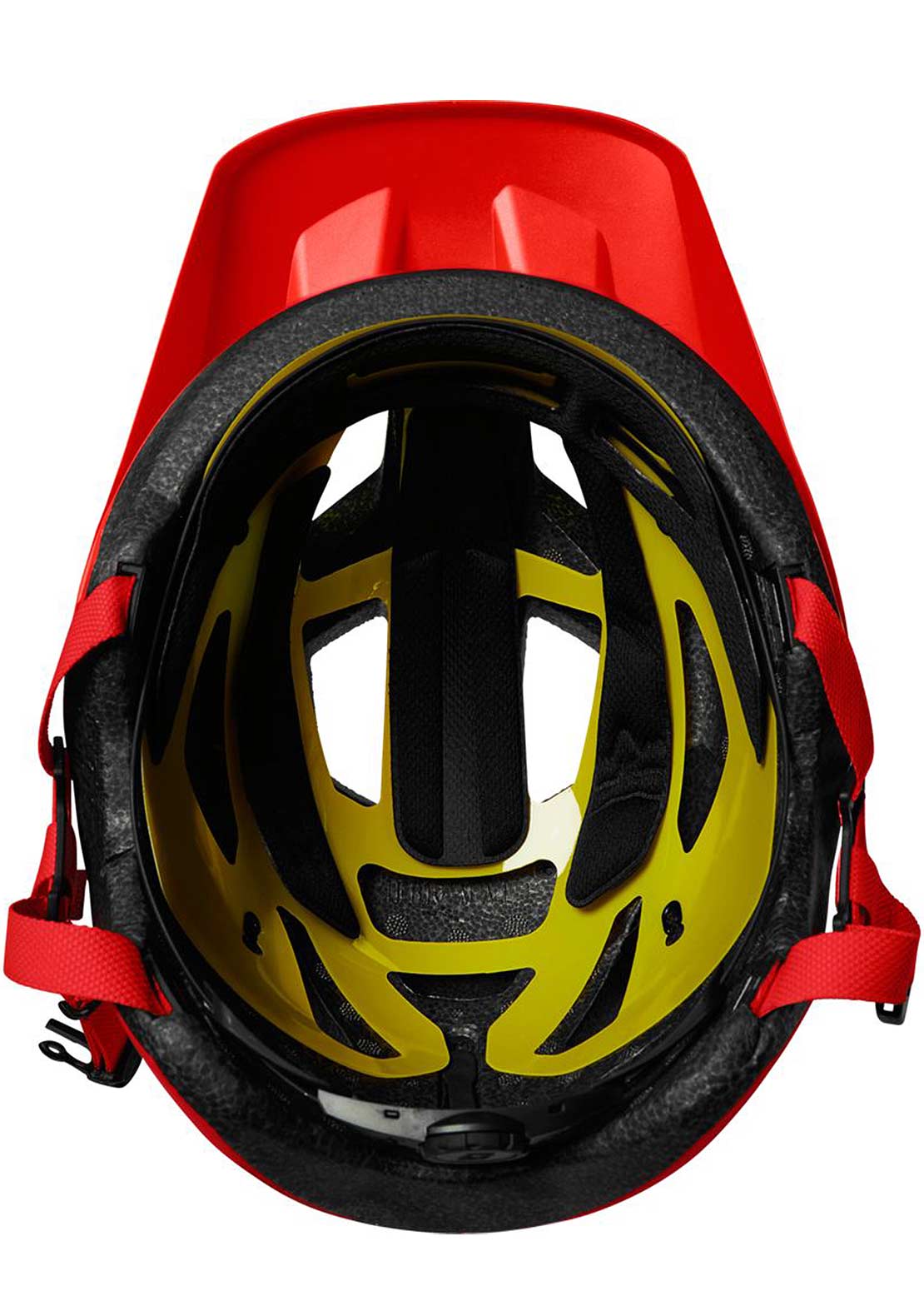 Fox Junior Mainframe Mountain Bike Helmet Fluorescent Red