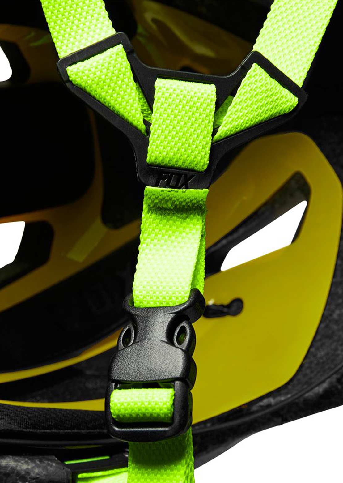 Fox Junior Mainframe Mountain Bike Helmet Fluorescent Yellow