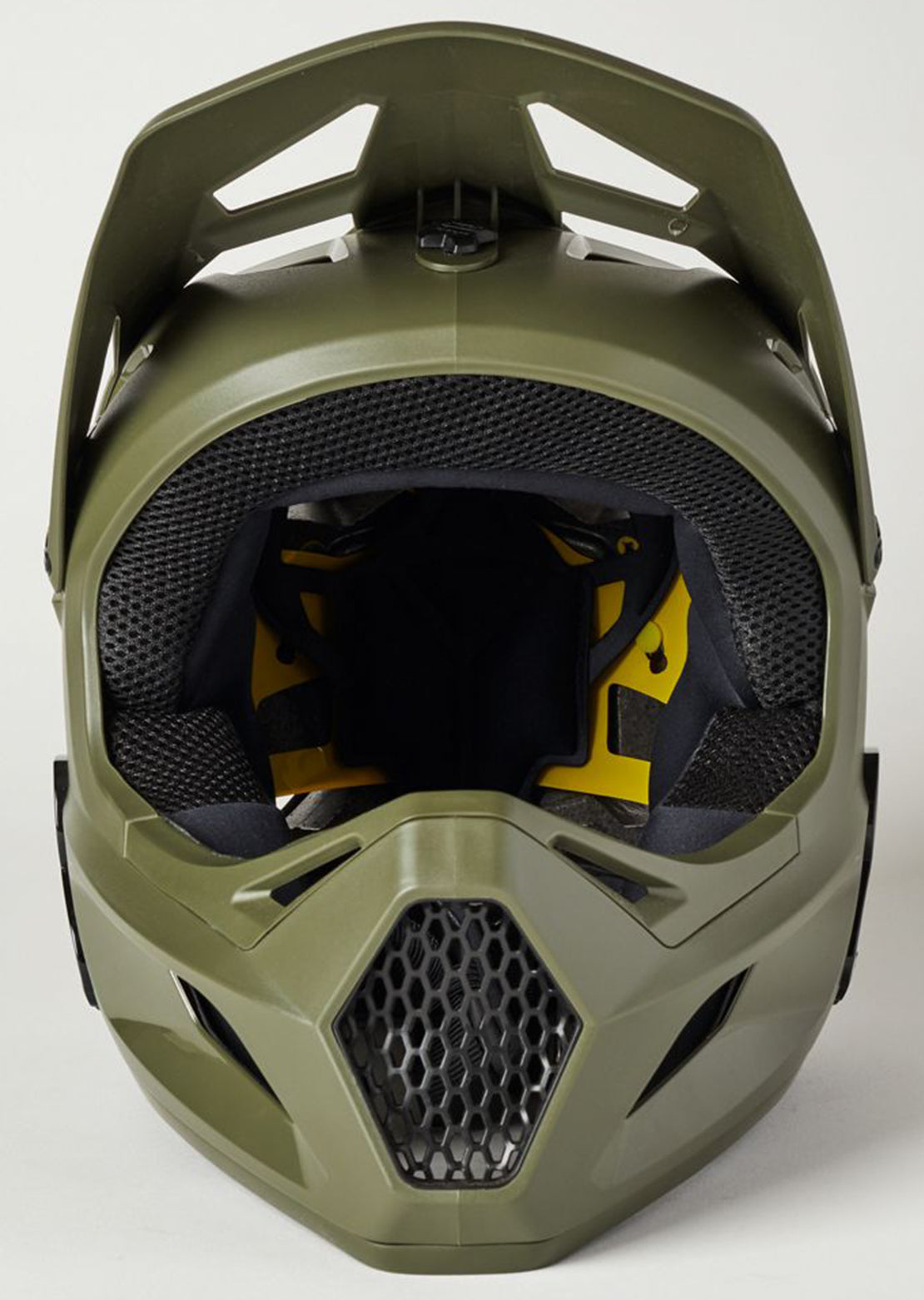 Fox Junior Rampage Mountain Bike Helmet Olive Green