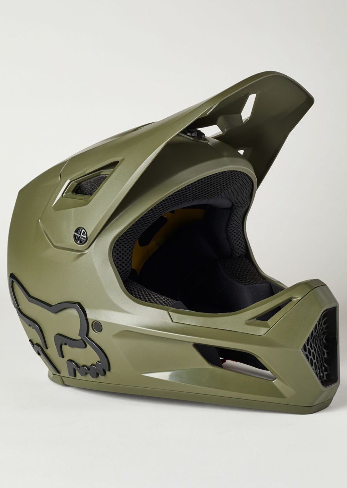 Fox Junior Rampage Mountain Bike Helmet Olive Green