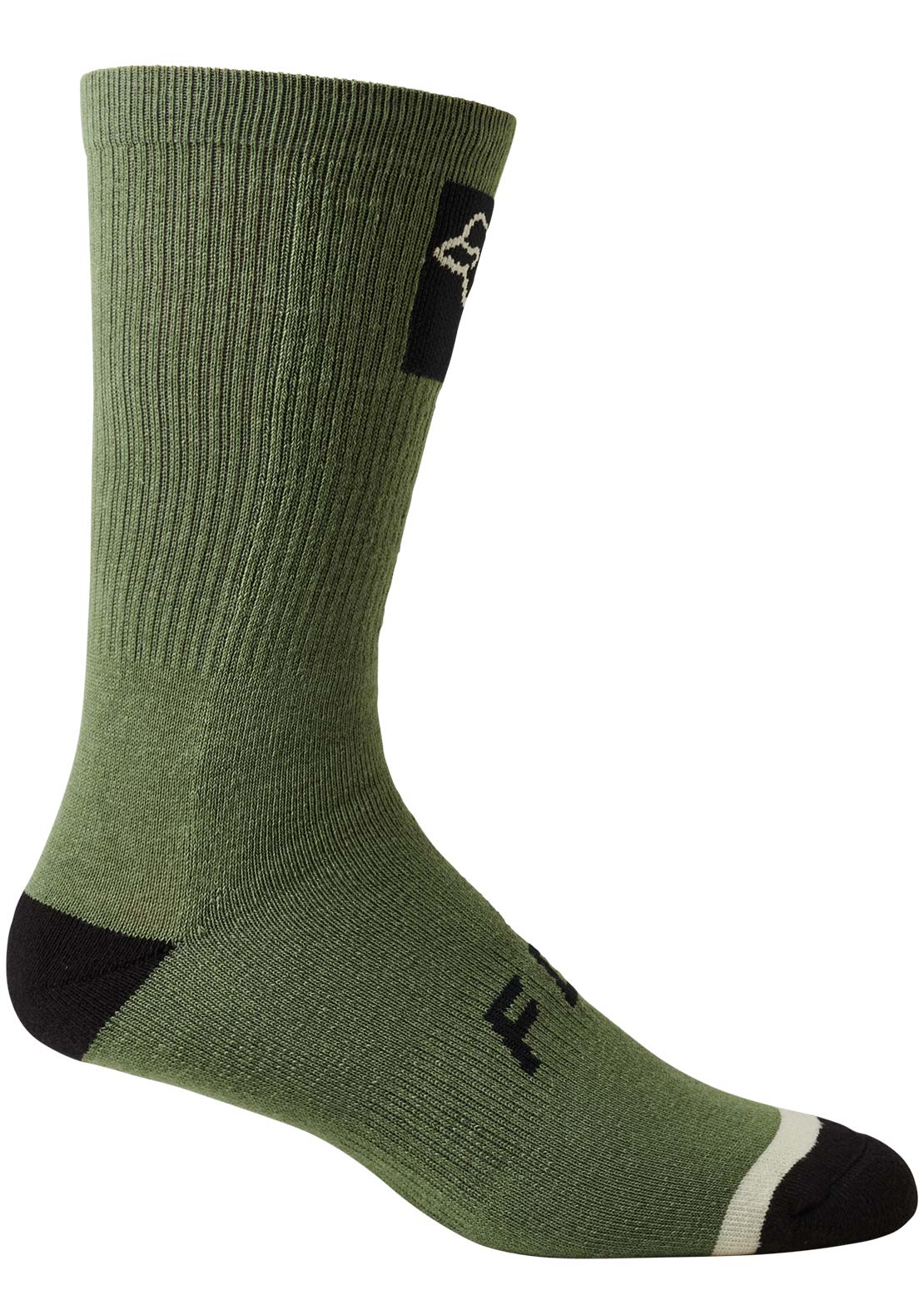 Fox Men&#39;s 8&quot; Defend Crew Socks Bark