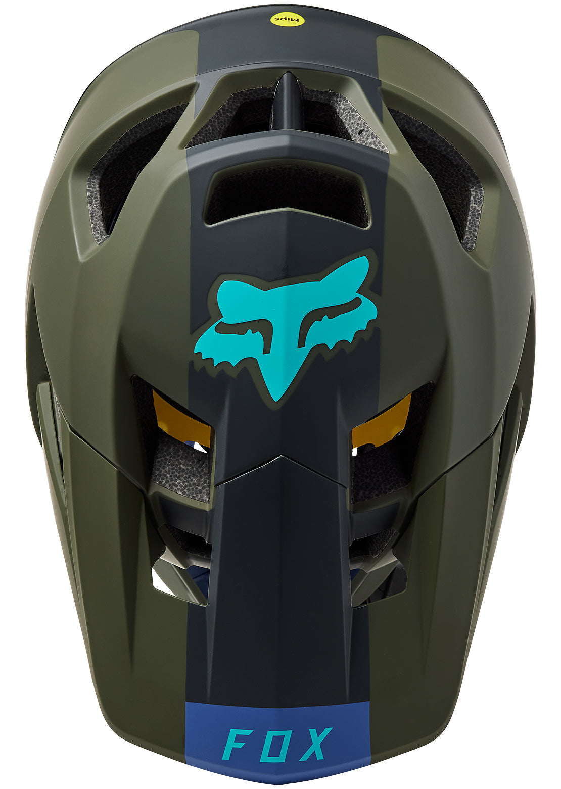 Fox Proframe Blocked Mountain Bike Helmet Olive Green