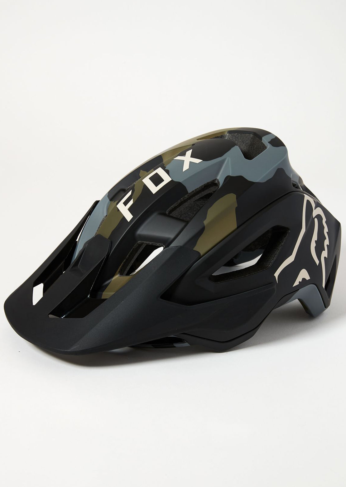 Fox Speedframe Pro Mountain Bike Helmet Green Camo