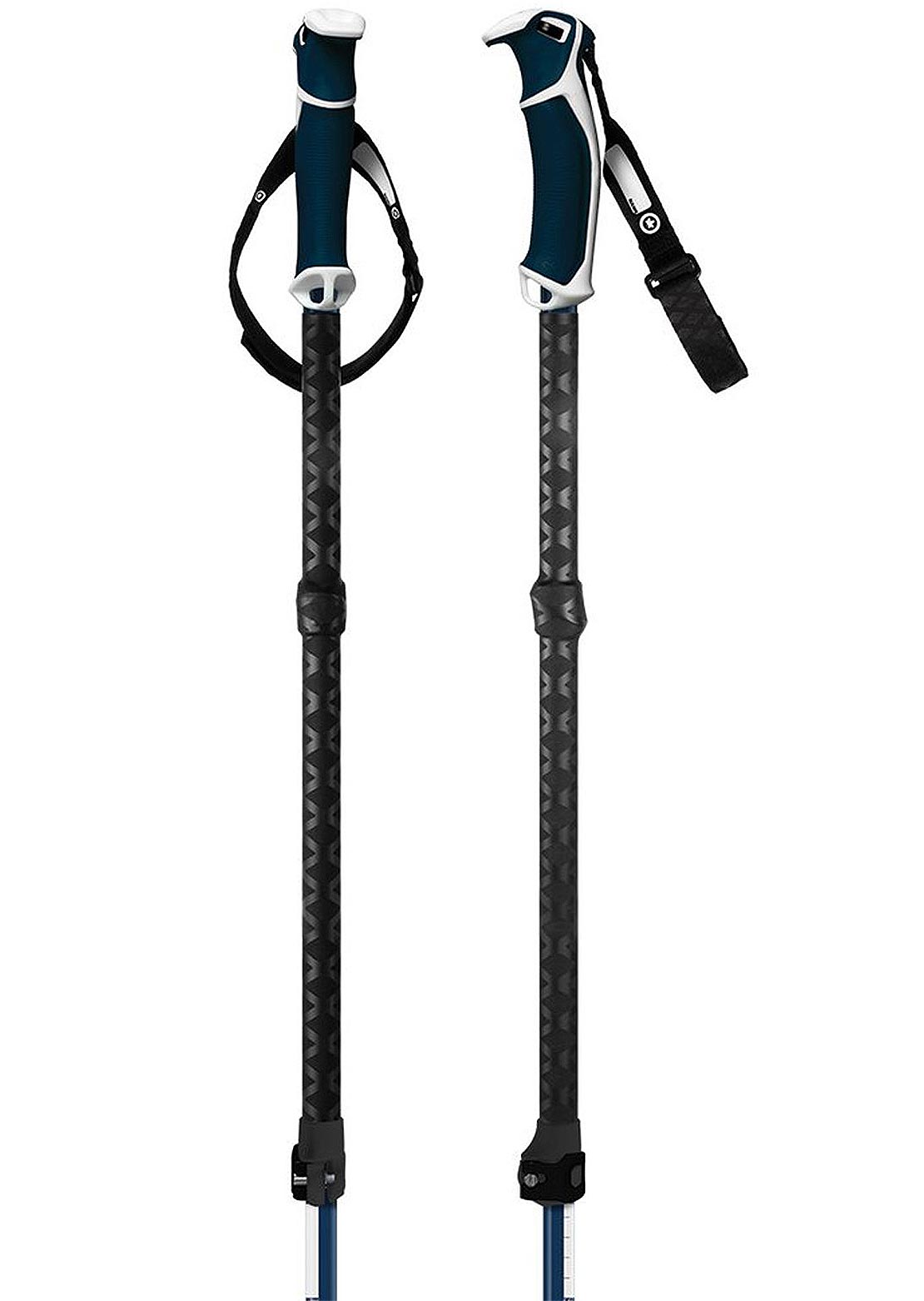 G3 Via Aluminium Ski Poles - 115-145 cm Navy