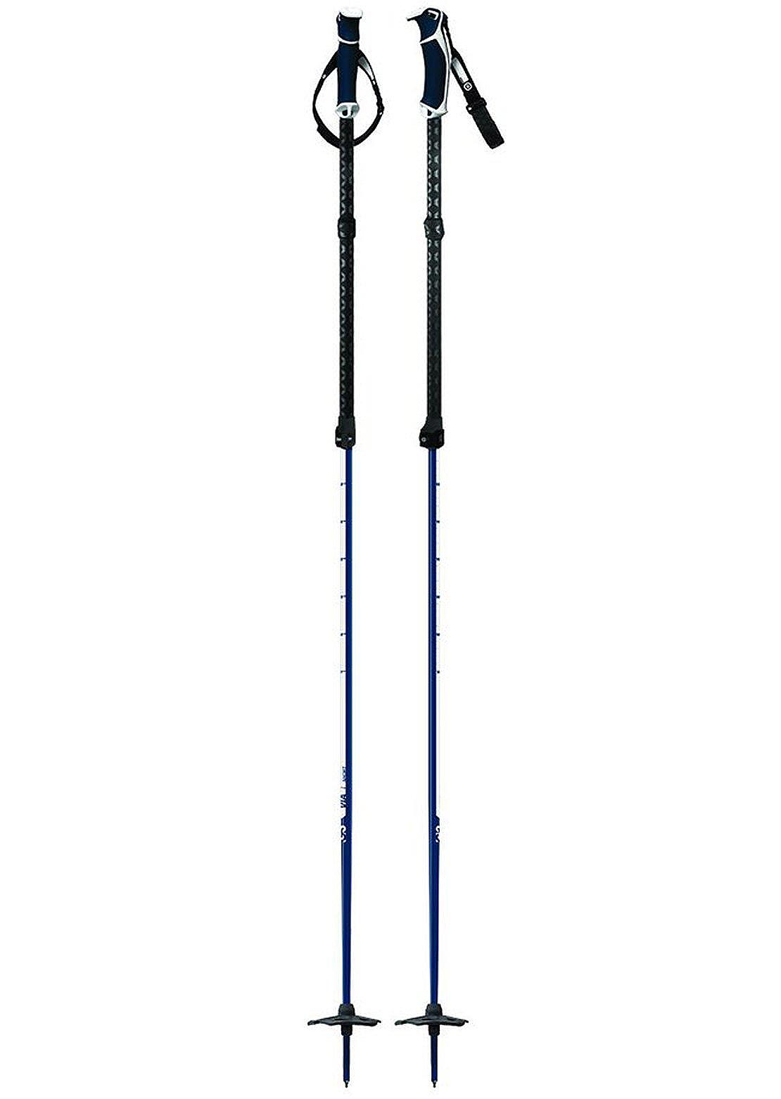 G3 Via Aluminium Ski Poles - 115-145 cm Navy