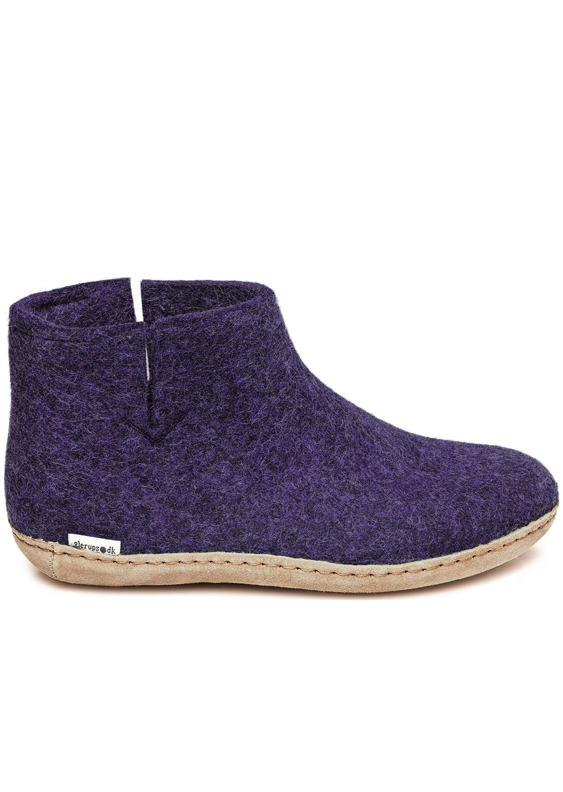 Glerups Unisex Leather Sole Boots Purple